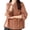 Brown0, variant on Women's Easter Sweater Crew Neck 3/4 Sleeve Bunny Print Casual Loose Fit Waffle Knit Pullover Top for Spring Holiday