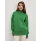 thumbnail image 4 of Womens Cable Knit Turtleneck Sweater Casual Thick Long Sleeve Tops Pullover Solid Color Casual Sweater Tops rose Red L, 4 of 5