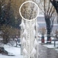thumbnail image 5 of NANAHuang Extra Large Dream Catcher Kids Wall Hanging Decoration Handmade White Feather Boho Big Dreamcatchers with Bells Wedding Dream Catchers Bedroom Craft Ornament Gift (Dia 12", Length 41"), 5 of 7