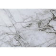 thumbnail image 3 of 3pcs Living Room Table Set - White Marble Look Laminate & Grey Metal, 3 of 5