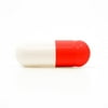 Capsuline Colored Gelatin Empty Capsules Size 0 Red/White