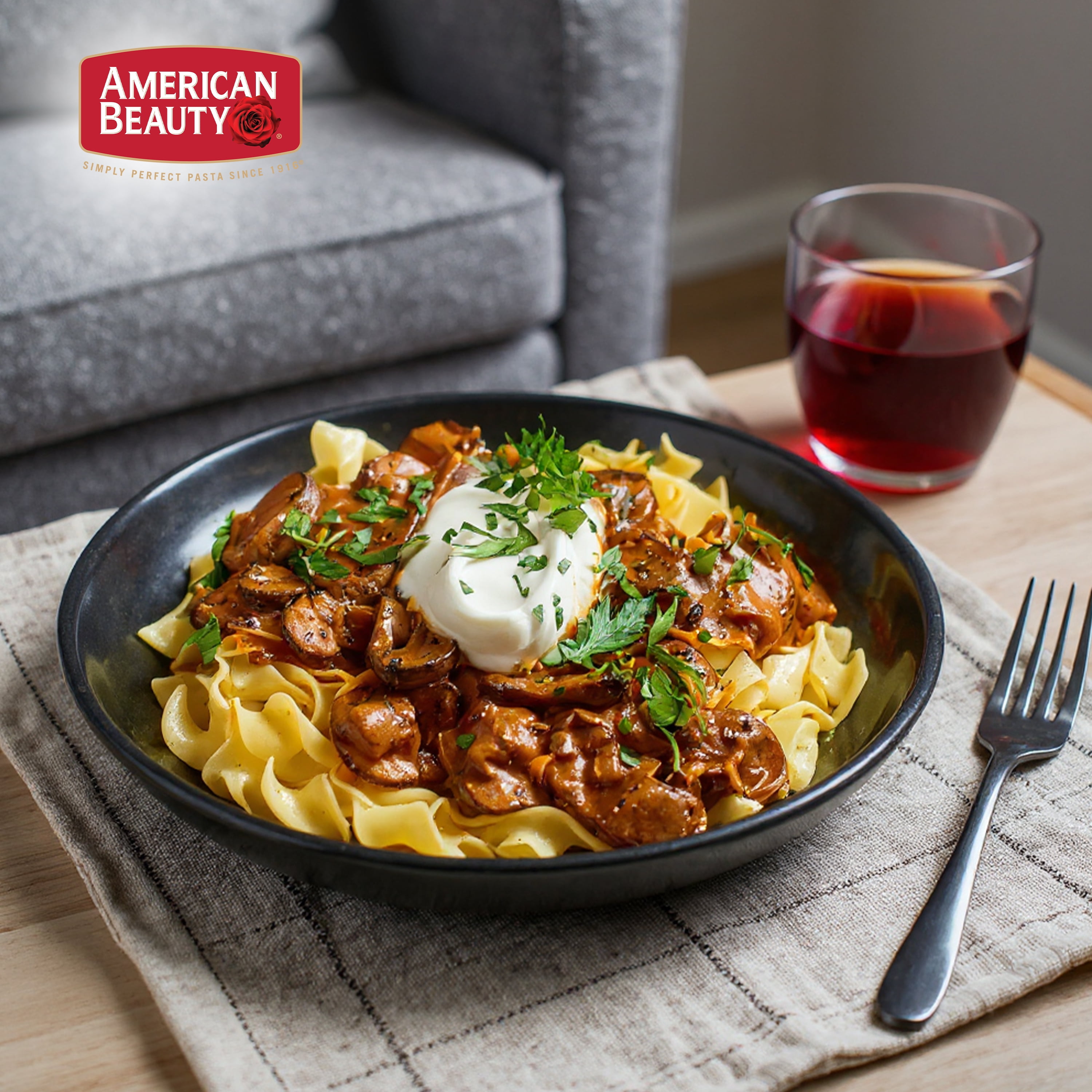 American Beauty Extra Wide Egg Noodle, 6-Pack, 13.3 lbs – Perfect for Hearty Meals & Quick Cooking