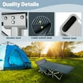 thumbnail image 4 of Lilypelle 75" Adult Folding Bed Camping Cots with Mat,Double Layer Oxford Fabric,Strong Heavy Duty Wide Sleeping Cot for Camp Office Use, 4 of 12