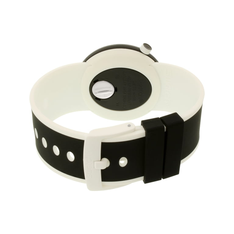 Swatch PNB100 Unisex Poplooking Black Dial Black and White  display picture 1