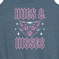 thumbnail image 3 of Instant Message - Valentine's Day Hugs And Hisses Cat - Women's Racerback Tank Top, 3 of 6