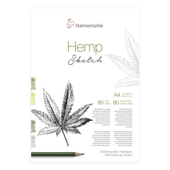 Hahnemühle Hemp Sketch Pad - 8.3" x 11.7", 80 Sheets
