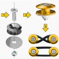 thumbnail image 4 of WANNGWE 4PCS Universal Car Bumper Quick Release Clips Fasteners Kit, Front and Rear Bumper Fasteners, Ultimate Fastening Solution for Quick Bumper Release, Fits Bumper, Trunk, Fender, U25310-11092, 4 of 7