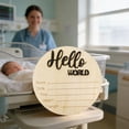 thumbnail image 5 of Wooden Newborn Birth Announcement Sign – Baby Photo Prop & Nursery Decor for Celebrating Newborns, Keepsake, and Wall Decoration, 5 of 5