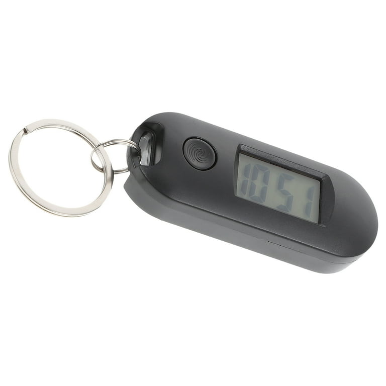 Watch Keychain Pocket Digital Key Hanging Ring Clip Clock Nurse Watches Electronic Chain Portable Men Students Kids Mini