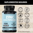 thumbnail image 2 of Beyond Vitamins | Zinc 20mg (gluconato De Zinc) Potenciado Con Piperina Estandarizada Al 95% - Zinc Vegano - Zinc Piperina Premium - Pimienta Negra - Vitaminas Mujer / Hombre - (60 Cápsulas), 2 of 6