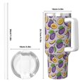 thumbnail image 4 of Gukieu Plum Print 40OZ Ice Cup, Stainless Steel Vacuum Kettle with Handle Suitable for Hot and Cold Drinks, Travel, Fitness, 4 of 8