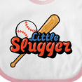 thumbnail image 4 of Inktastic Little Slugger Boys or Girls Baby Bib, 4 of 4