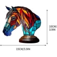 thumbnail image 3 of 3d Vintage Animal Table Lamp, Resin Stacked Night Light, Bohemian Resin Animal Table, 3 of 5