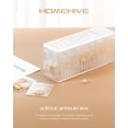 thumbnail image 2 of HOMEHIVE Caja organizadora de joyas de acrílico, organizador y almacenamiento de joyas transparente con 20 bolsas de joyería portátiles antideslustre, estuche de joyería de viaje para pendientes/anill, 2 of 5
