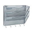 thumbnail image 4 of HILABEE Wall Mount File Document Organizer, File Holder for Sorting Literature Catalogs, Mesh Metal Space Saving Magazines Letter Rack, 4 of 9