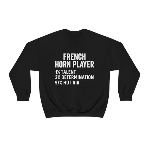 French Horn Sweatshirt, Gifts, Sweater Shirt
