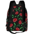 thumbnail image 2 of Lsque Cherry Pattern Backpack – School Travel Canvas Daypack with Ergonomic Padded Straps, Multiple Compartments & Leather Handle, 2 of 2