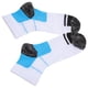 thumbnail image 2 of Par de calcetines de compresión para aliviar el dolor de fascitis plantar y espolones calcáneos (azul y blanco), 2 of 5