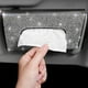 thumbnail image 5 of Caja de pañuelos de piel sintética, caja de pañuelos para coche, soporte para pañuelos de coche, para parasol de coche, hecho a mano, con cristales brillantes, para mujer Rojo Verde, 5 of 5