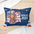 thumbnail image 3 of Patriotic Vizsla Celebrates 4th of July Pillow Cushion Double Sided Vizslas Dog Lover Gifts Idea Throw Pillow - 02009, 3 of 4