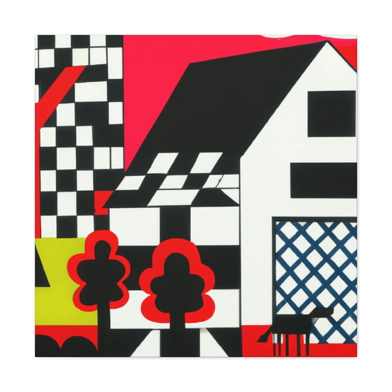 Barn in the Moonlight - Canvas