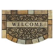 Durable Door Mats, 23"x35" inches Heavy-Duty Welcome Mat for Front Door with Non-Slip Rubber Backing, Commercial Outside Doormat, Outdoor Rug for Garage, Patio, High Traffic Area