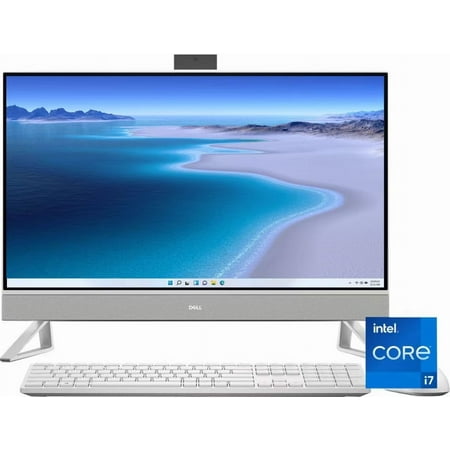 Dell Inspiron 27 7000 All-In-One Desktop, 27" FHD Infinity Touchscreen, 13th Gen Intel Core i7-1355U, 32GB DDR4 RAM,1TB SSD, 1TB HDD, GeForce MX550 Windows 11 White