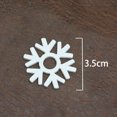 thumbnail image 4 of (50pcs/pack) 35mm White Mix Shape Wooden Snowflakes Christmas Ornaments Christmas Tree Pendants New Year Decorations For Home, 4 of 5