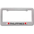 thumbnail image 1 of Philippines Love with Hearts License Plate Frame, 1 of 1