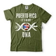thumbnail image 4 of Puerto Rico It Is in My DNA Shirt Puerto Rico National Flag Shirt USA Puerto Rico Patriotic Gifts (Small Navy Blue), 4 of 6