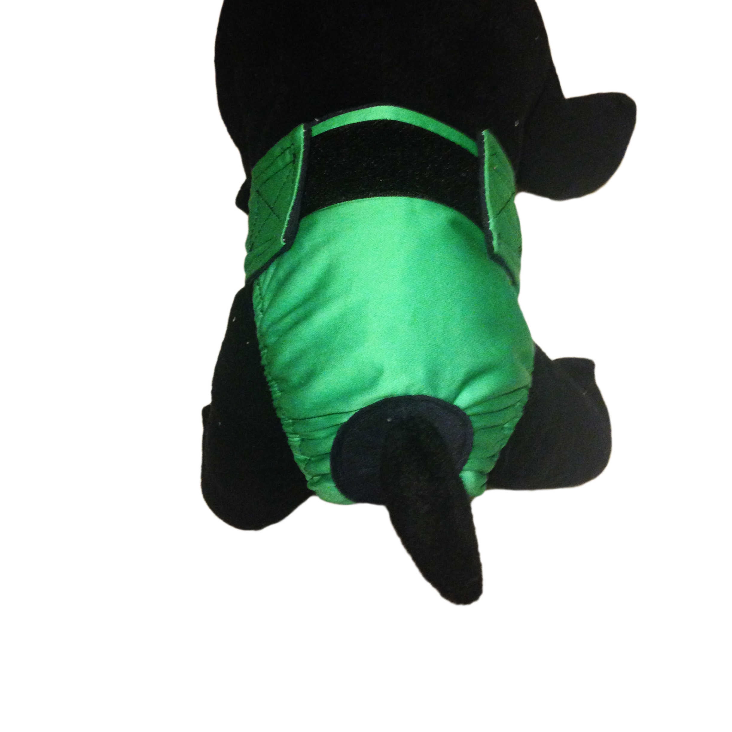 Barkertime Solid Green Washable Dog Diaper - Made in USA