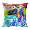 thumbnail image 1 of BOSDECO Coloré Peinture Numérique Originale de la Composition d'Abstraction Vous Ce dans la Page Intérieure Livre Raster Taie d'Oreiller Housse de Coussin 18x18 Pouces, 1 of 1