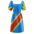 thumbnail image 5 of Democratic Republic of the Congo Flag Sleeveless Dress Party dresses women's clothing korea stylish, 5 of 6