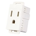 thumbnail image 2 of Contacto Eléctrico Leviton Stalo Kristalo Blanco 1/3", 2 of 3