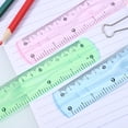 thumbnail image 2 of MasteelfCA NUOLUX 12 Pcs Plastic Transparent Rulers School Students Stationery Office Measuring Ruler 15CM Random Color, 2 of 8