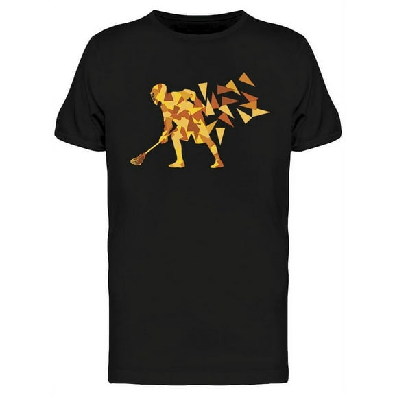 Polygon Lacrosse Player T-Shirt Men -Image by Shutterstock, Male 3X-Large
