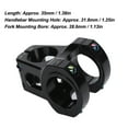 thumbnail image 3 of Bike Stem, 31.8mm Mountain Bike Stem High Strength Lightweight Bike Short Handlebar Stem Replacement Suitable for DIY, Modifying and Upgrading Bikes, 3 of 7
