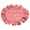 Dark Pink Round, variant on 15 Inch Boho Fabric Placemat, Rustic Farmhouse Round Ruffle Place Mat, Washable Scalloped Edge Table Mats for Kitchen Dining Party Table Decor