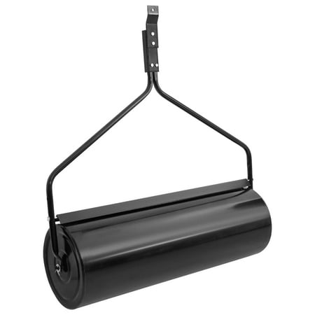 Heavy Duty 16.6 Gallon Black Iron Garden Lawn Roller - Easy Use, Durable, Smooth Rolling - Perfect for Landscaping Enthusiasts