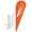 Orange, variant on Metro PCS (Orange) Teardrop Feather Flag - Complete with 14ft Pole Set and Ground Spike