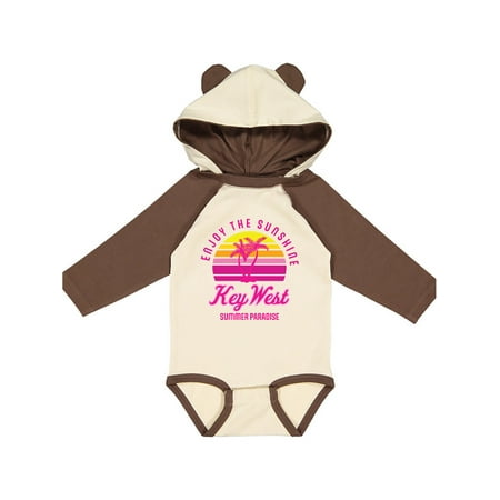 

Inktastic Enjoy The Sunshine Key West Summer Paradise Gift Baby Boy or Baby Girl Long Sleeve Bodysuit
