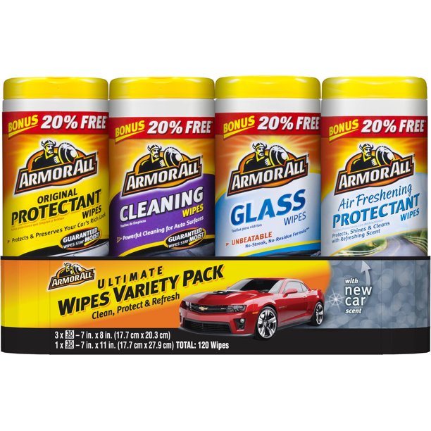 Armor All Bonus Wipes Variety, 4Pack