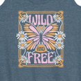 thumbnail image 3 of Instant Message - Wild And Free Butterfly - Women's Racerback Tank Top, 3 of 6