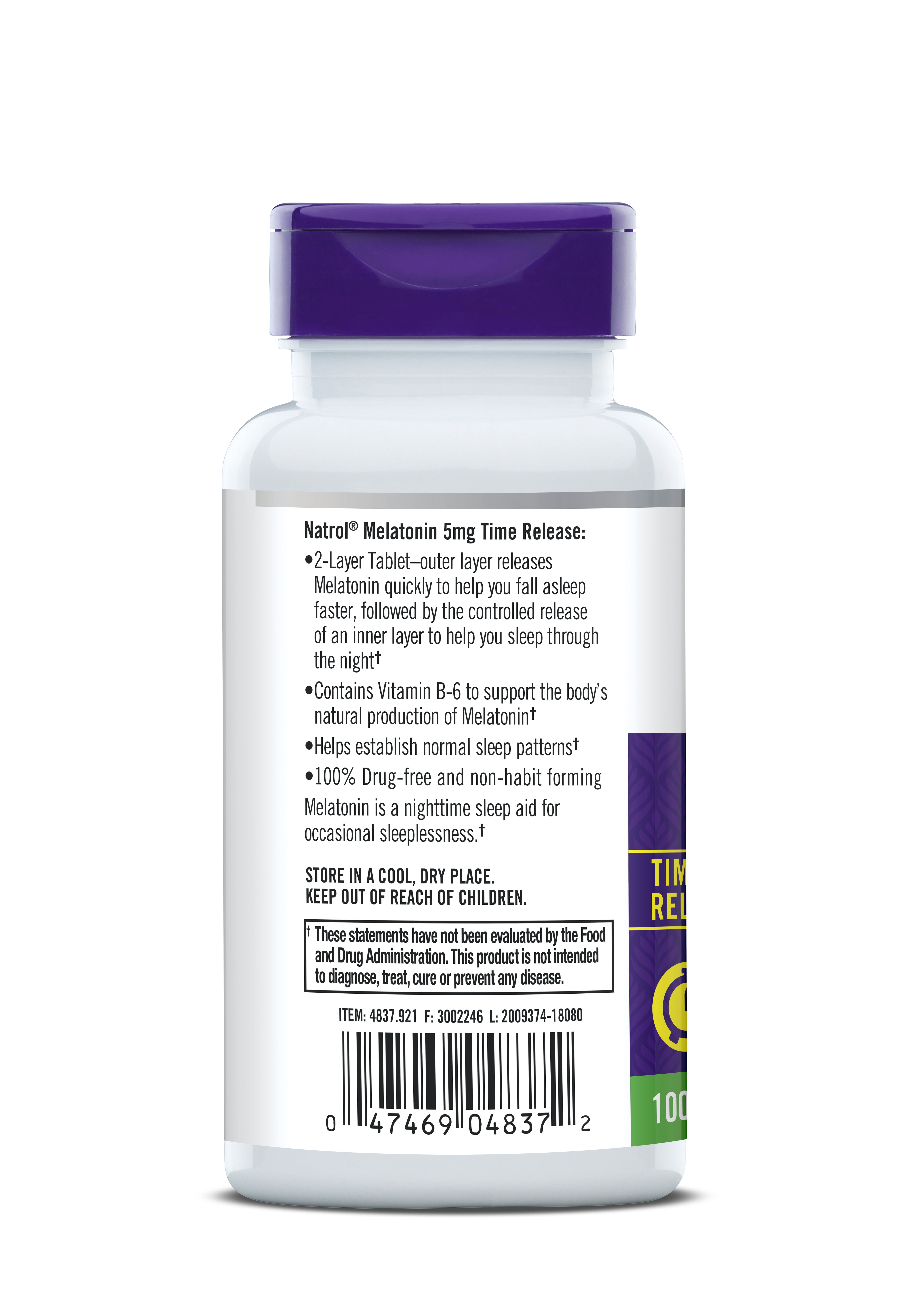 Natrol Extra Strength Melatonin Sleep Tablets 5 Mg 100 Count Walmart Com Walmart Com
