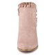 thumbnail image 3 of Botines Tacón De Bloque Con Volantes Para Mujer Rosa Empolvado 36, 3 of 7