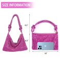 thumbnail image 4 of Bolso de noche NEWROGENG con diamantes de imitación plateados para mujer, 4 of 7