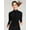 Black, variant on Women's Full Zip Sports Jacket, Stand Collar Long Sleeve Workout Jacket for Running, Yoga and Activewear