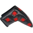 thumbnail image 6 of Golf Putter Head Cover Red Maple Leaf with V- Closure PU Leather for Golf Putter Club Blade Cover, 6 of 9