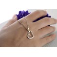 thumbnail image 2 of Dazzlingrock Collection Round White Diamond Heart Pendant with 18 Inch Silver Chain for Women (0.12 ctw, Color I-J, Clarity I1-I2) in 14K Yellow Gold, 2 of 6