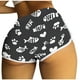 thumbnail image 3 of Jacenvly New Biker Shorts for Women Fashion Women'S Printed Loose Casual Blouses Shorts High Waisted Ladies Letter Shorts Biker Shorts Plus Size, 3 of 6